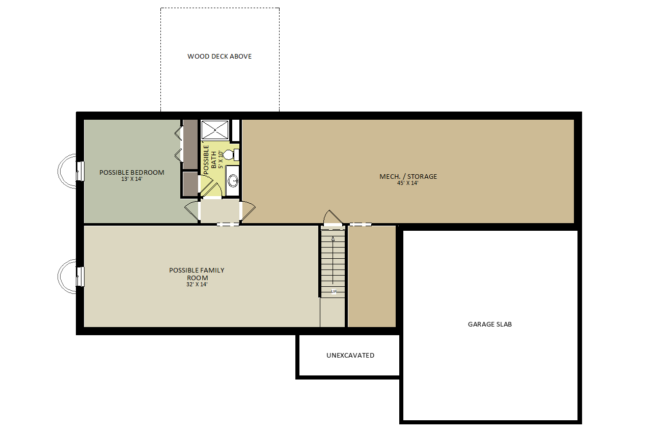 HavergateLower Level Floor Plan